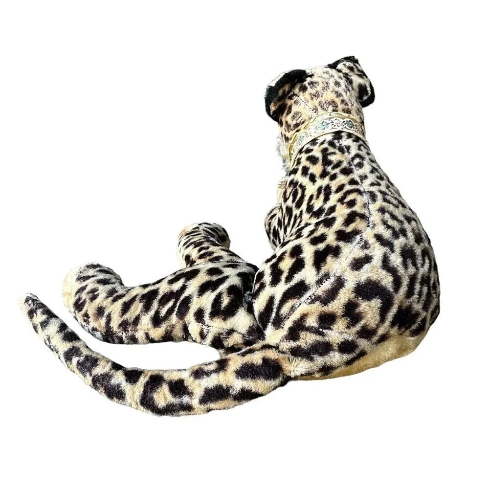 Vintage Rushton Star Creation Plush Stuffed Animal 18 Inch Leopard Plush‎ Rare